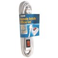 Prime Prime EC870615 Remote Switch Extension Cord; White EC870615